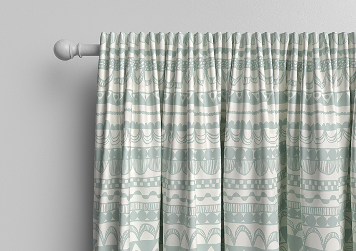 Bohemian, Crystal Blue - Made to Measure Curtains - Image 10